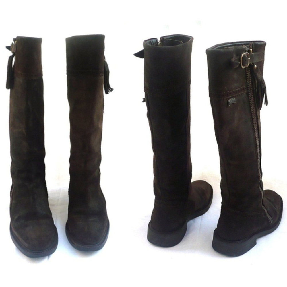 CAMPER Dark Brown Tall Suede Boots